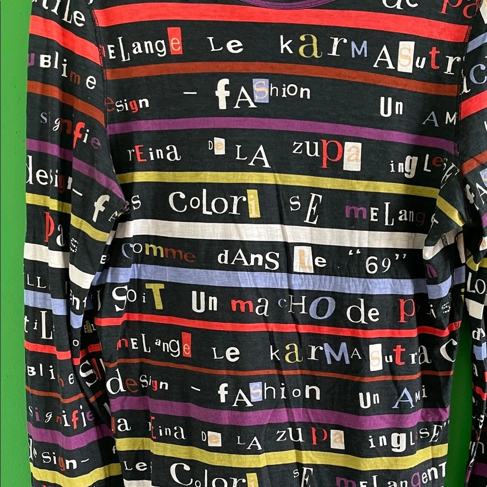 RARE 90s Jean Paul Gaultier Graphic Top - Picture 3 of 7